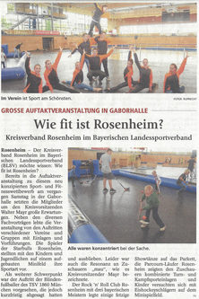 Auftaktveranstaltung Wie fit ist Rosenheim